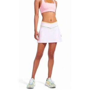 New Balance x Staud Tennis Skort Women's Small White Pastel Trim EUC